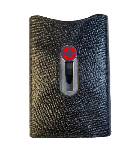 Wagner Swiss Wallet Tuxedo Silver Leather